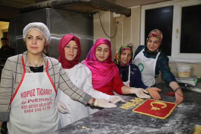 Mehmetçiğe Rizeli annelerden 2 bin 23 lokum